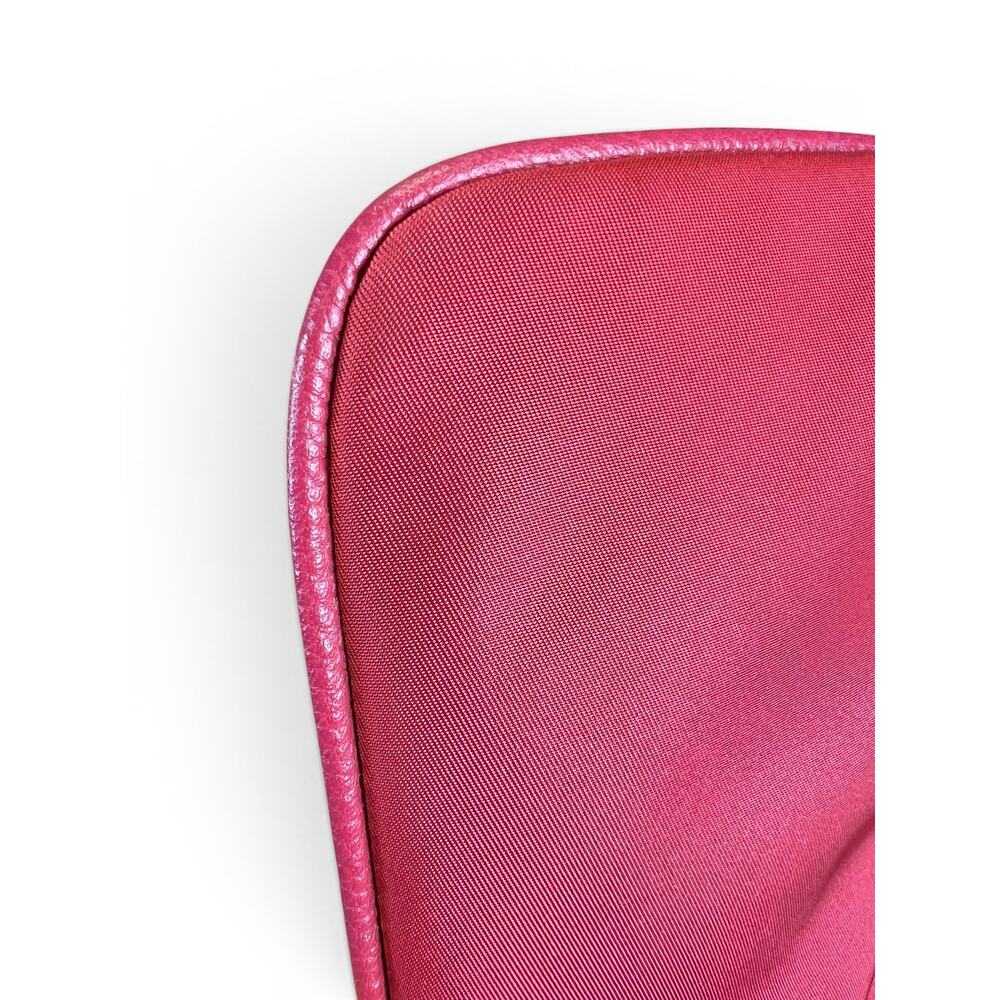 Coach F22346 Dark Pink Nylon Crossbody Shoulder Bag, Gunmetal Logo & Accents - Picture 4 of 7